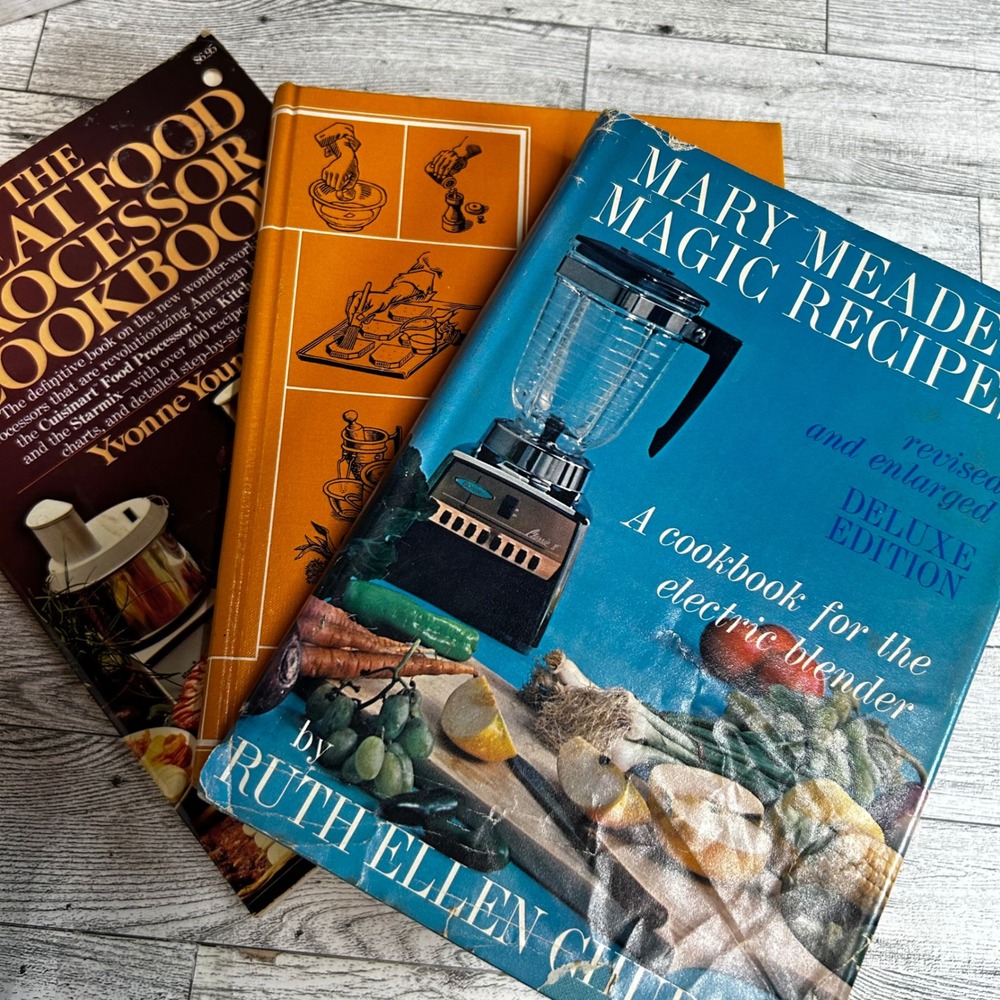 Vintage Cookbook Lot: Kitchen Primer, Mary Meade Magic Recipes, Process 60s 70s